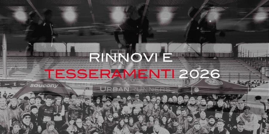 Urban Runners 2026 - Tesseramenti