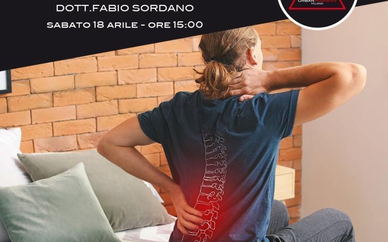 La schiena, intervista in diretta al Dott.FAbio Sordano