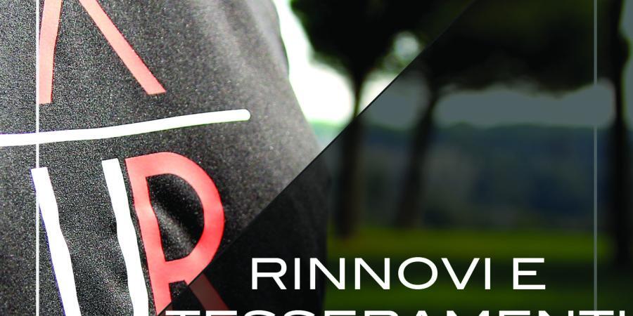 Rinnovi e tesseramenti 2019