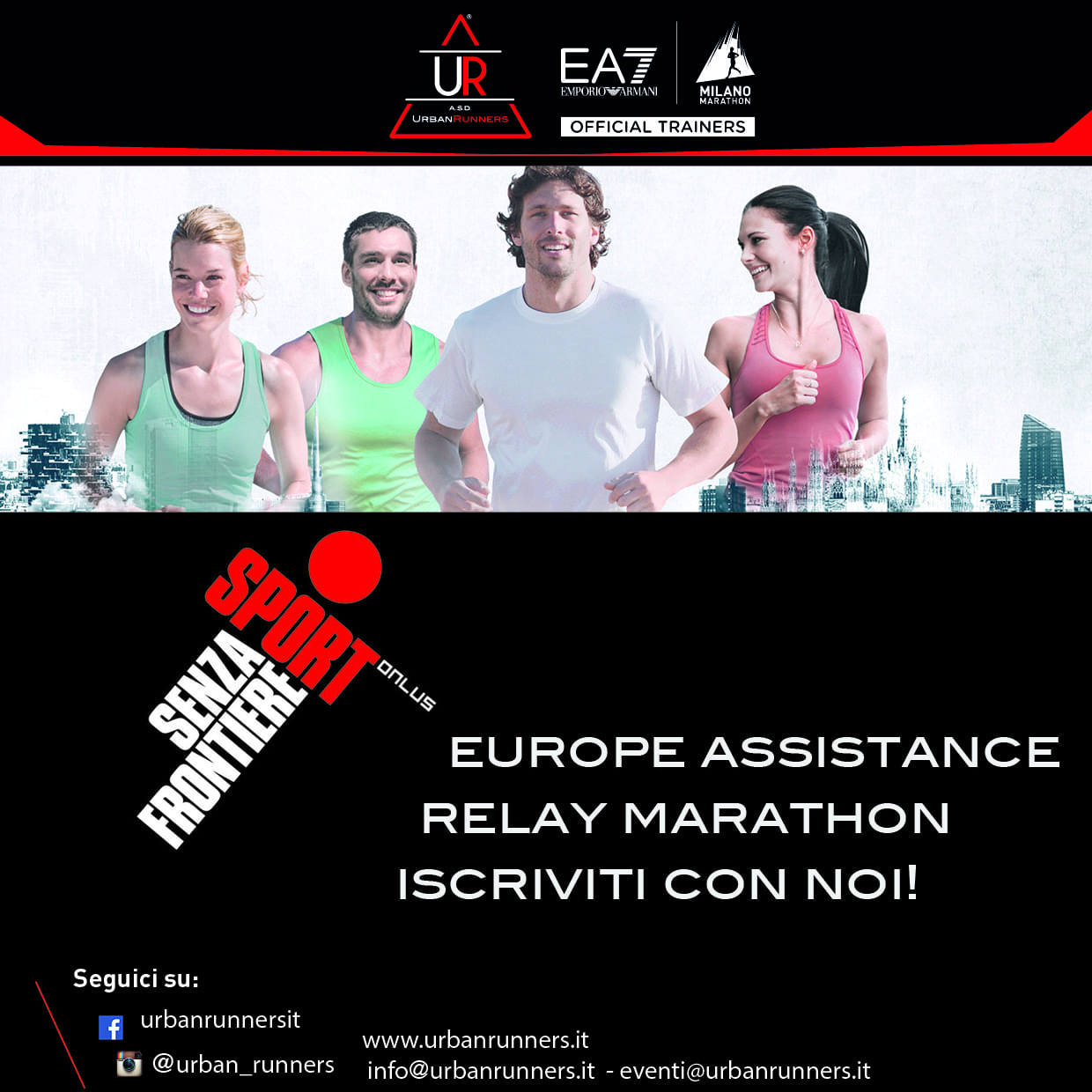 Europe Assistance Relay Marathon con Sport Senza Frontiere